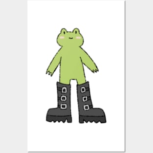 frog with boots Posters and Art